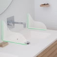 thumbnail image 6 of Splash Guard 2 Pcs Shower Water Guards Bath Sink Baffle Transparent Wash Basin Acrylic, 6 of 6