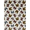 thumbnail image 5 of Mohawk Home Prismatic Cool Dogs Multi Contemporary Theme Kids Precision Printed Area Rug, 3'4"x5', White & Brown, 5 of 5