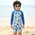 thumbnail image 1 of Swimming Suit Boy Rash Guard Cartoon Boys' Swimwear Bathing Suit 6-7 Years, 1 of 5