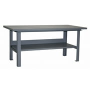 Jamco Fixed Work Table,Steel,72" W,36" D WG472GP