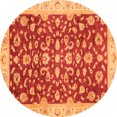 thumbnail image 1 of Ahgly Company Indoor Round Oriental Orange Traditional Area Rugs, 8' Round, 1 of 4