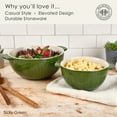 thumbnail image 3 of Fitz and Floyd Sicily Green Serving Bowls (Set of 2), 3 of 11