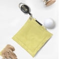 thumbnail image 4 of Toalla de limpieza de pelotas de golf de doble cara con mosquetón para limpieza de accesorios Amarillo, 4 of 4
