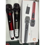 JAUYXIAN Wireless Microphones, Dual Handheld Dynamic Microphones for Karaoke, Professional Microphone for Singing, Speech