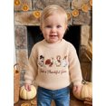 thumbnail image 3 of RUINIXCW Toddler Baby Girl Boy Thanksgiving Sweater Outfit Infant Boy Girl Fall Winter Clothes Kids Turcky Goose Knit Sweater Jumper Pullover Tops, 3 of 10