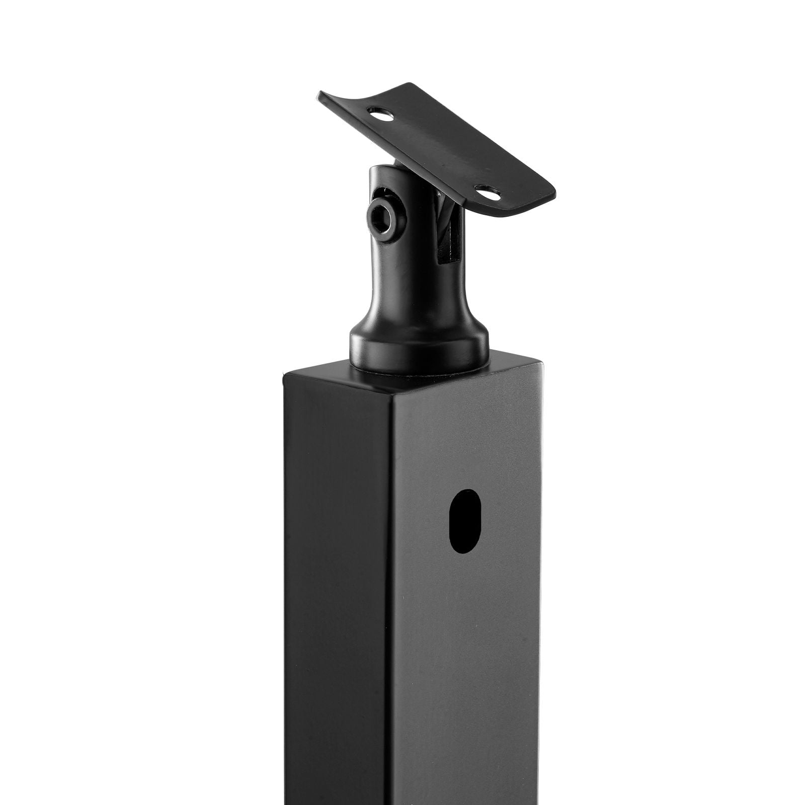 30° Hole Cable Railing Post 43"/36", SUS304 Stainless Steel, 3" Spacing, for 25-35° Stairs Deck Balcony Railing