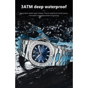 POEDAGAR Luxury Man Quartz Watch Square Watch For Men Waterproof Luminous Date Stainless Steel Mens Watches Sports Clock