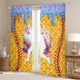thumbnail image 2 of Erosebridal Light Blue Dripping Waffle Baseball Batter & Baseball Graphic Black Out Curtains, Baseball Graphic Curtains Pack of 2 (42x63 Each) for Boys And Girls Kids,Lightweight Room Decor, 2 of 6