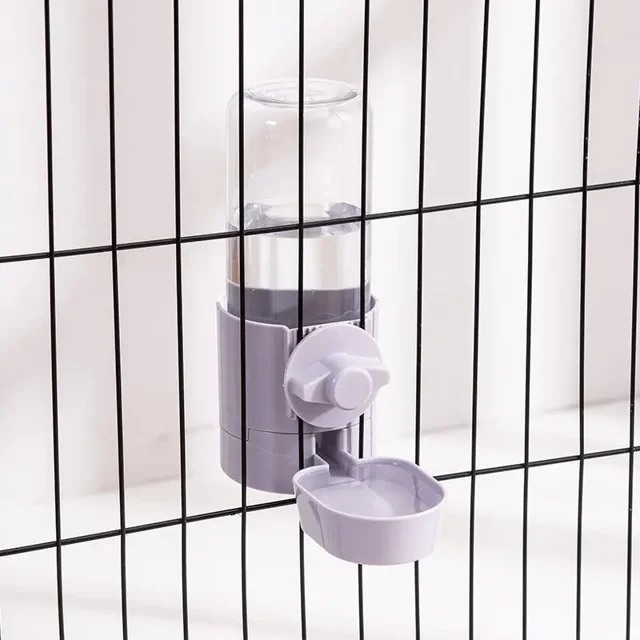 Automatic Pet Feeder Cage Hanging Bowl Water Bottle Food Container Dispenser For Puppy Cats Rabbit Birds Pet Feeding Product F