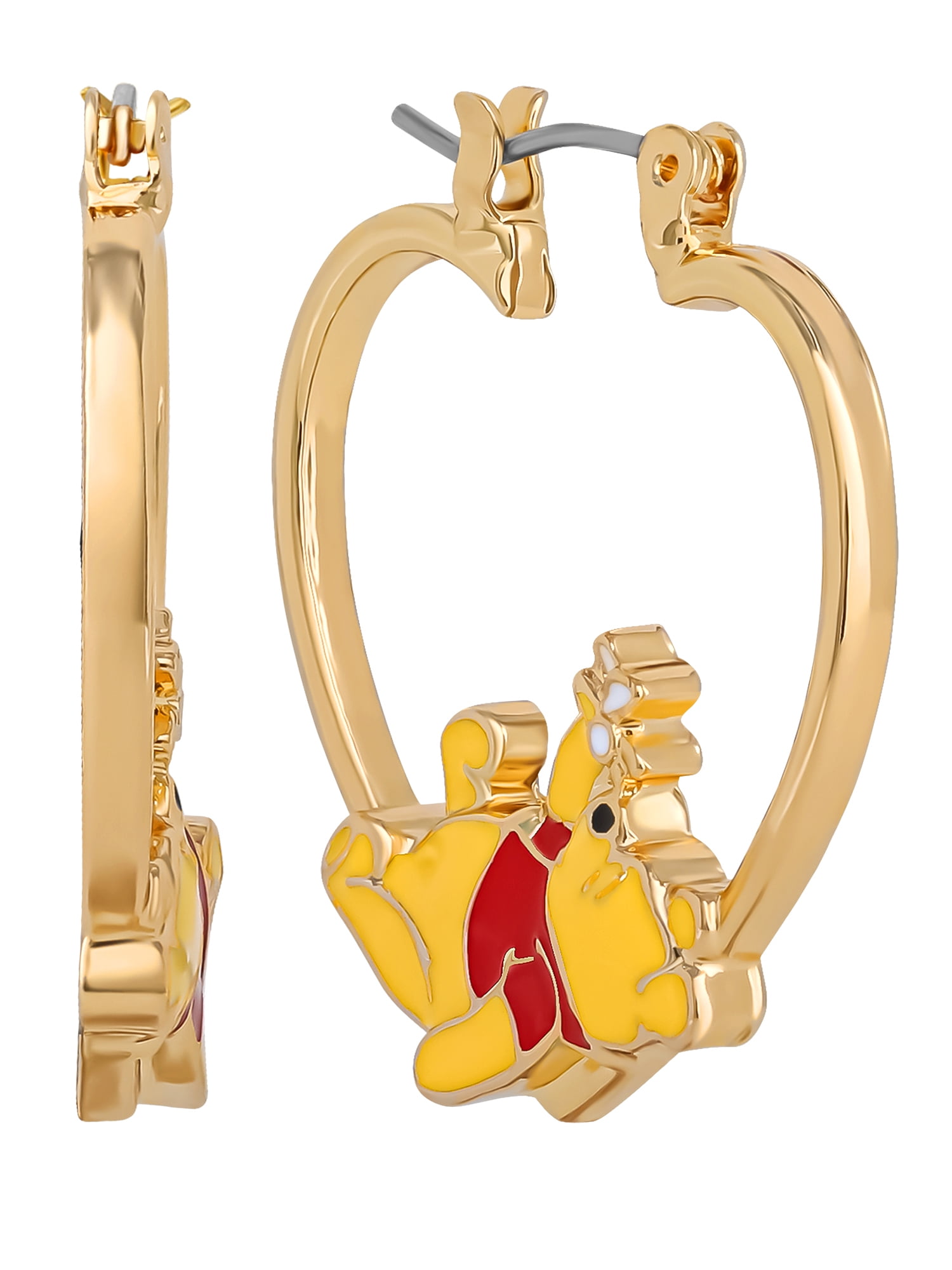 Disney Winnie the Pooh Hoop Earrings with Classic Style