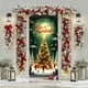 thumbnail image 4 of Cubierta de puerta navideña de 35 x 71 pulgadas - Diseño de Papá Noel - Decoración navideña para puerta - Decoración para festivales y fiestas, 4 of 6