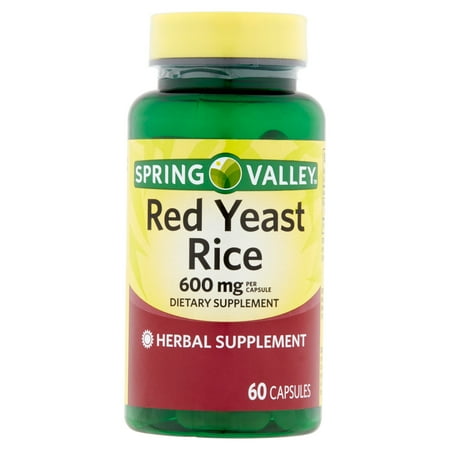 Spring Valley Red Yeast Rice Capsules 600 Mg 60 Ct Spring Valley Red Yeast Rice Capsules 600 Mg 60 Ct