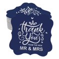 thumbnail image 1 of Inkdotpot Pack Of 100 Thank You From The New Wedding Paper Tags DIY Craft Bracket Shape Real Silver Foil Hang Tags, 1 of 7