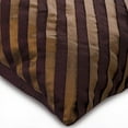 thumbnail image 5 of Decorative Pillow Cover, Decorative Pillow Covers 20x20 inch (50x50 cm) Brown, Silk Throw Pillow Covers, Handmade Pillow Covers, Striped Pillow Covers - Unfolding Brown Antique, 5 of 10