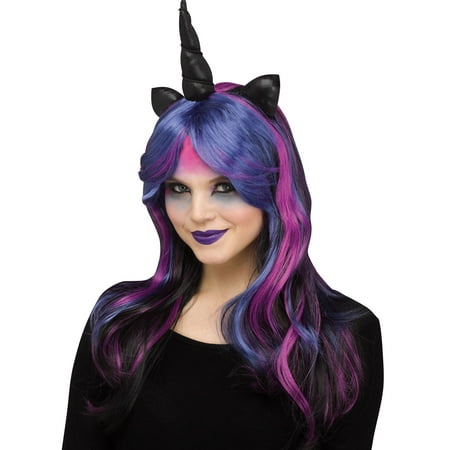 Dark Unicorn Halloween Costume Accessory Wig