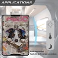 thumbnail image 5 of Psesaysky Border Collie Newspaper RV Window Shade,17.3x26 inch Foldable Blackout Camper Door Window Cover for Sun Shades UV Rays Protection, Fashion RV Accessories Universal Fit, 5 of 7