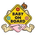 thumbnail image 4 of Colaxi 3-6pack Baby on Board Warning Sign Car Decal Vinyl Warning Sticker 5 Pcs, 4 of 8
