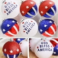 thumbnail image 3 of 12 Pcs Patriotic Ornaments Hanging Balls- 4th of July Independence Day Tree Ornaments- Red White Blue Balls for Holiday Wedding Veteran Day Tree Decorations, 3 of 5