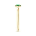 thumbnail image 5 of ANGARA Natural Classic Solitaire Oval Emerald Promise Ring in 14K Yellow Gold for Women (Size-5x4mm) | May Birthstone, Birthday, Anniversary, Jewelry Gift for Women | Natural Emerald Ring, 5 of 10
