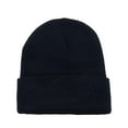 thumbnail image 1 of Lot de 10 Bonnets à Revers Simples en Vrac pour Hommes et Femmes (Noir), 1 of 2