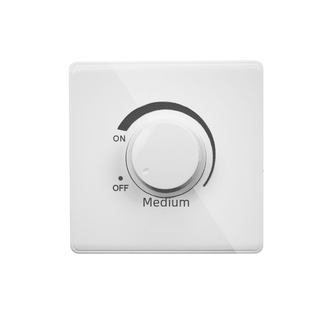 Interruptor de control de velocidad de ventilador Pomoko tipo 86