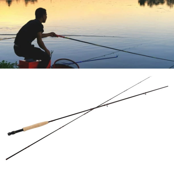 Ymiko Fly Fishing Rod, 4 Piece Rod Portable Heavy Duty For Outdoor Activity 2.4m/7.87ft