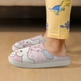thumbnail image 6 of Kids Slippers Cinnamoroll House Slippers Warm Soft Plush Slipper Anti-Slip Winter Fluffy House Shoes for Boys Girls, 6 of 7