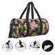 thumbnail image 3 of Balery Colorful Roses Bolsa de Gimnasio para Mujeres y Hombres, Bolsa de Viaje Impermeable, Bolsa de Fin de Semana con Compartimento para Zapatos y Bolsillo Húmedo, 3 of 6