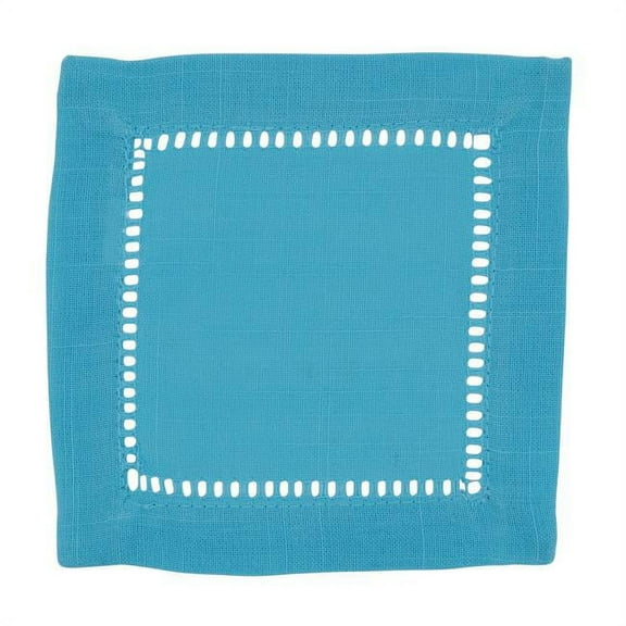 Saro Lifestyle Hemstitched Border Cocktail Napkin (Set of 12)