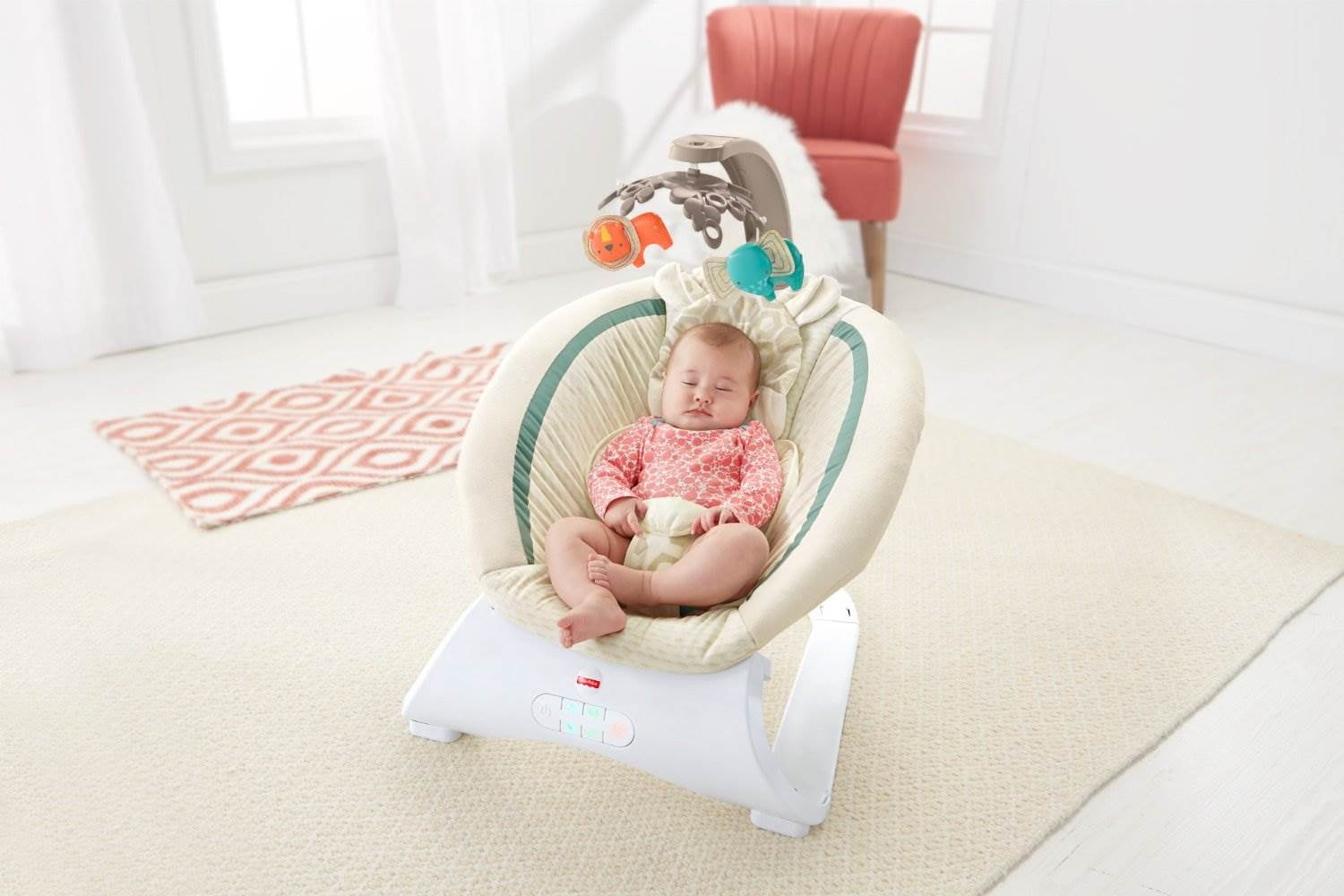 Fisher price soothing river deluxe bouncer sale
