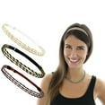 thumbnail image 5 of Beaute Galleria Adjustable Braided Headbands Women Hair Accessory Hippie Boho Bohemian, 6 Pack, 5 of 10