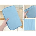 thumbnail image 4 of Unique Bargains Absorbent Microfiber Kitchen Drying Mat for Dishes Blue 15.7*11.8 in, 4 of 6
