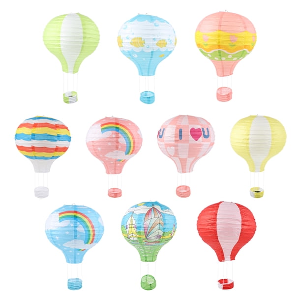 Hot Air Balloon Paper Lanterns Decorations Lantern Hanging Party Decor