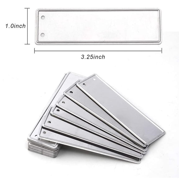 50pcs Aluminum Plant Labels Double Sided Metal Labels Tree ID Tag Water-proof Iron Wire Garden Supplies Plant Markers Labels