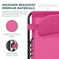 thumbnail image 6 of Best Choice Products Oversized Zero Gravity Chair, Folding Outdoor Patio Recliner w/ Cup Holder - Hot Pink/Black, 6 of 8