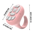 thumbnail image 4 of Fingertip Bluetooth Remote Control Ring, Wireless Selfie Clicker for Phone, Short Video Scroll, Ebook Page Turner, TikTok, Instagram, iOS Android Compatible, 4 of 6