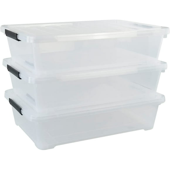 Shallow Underbed Storage Containers