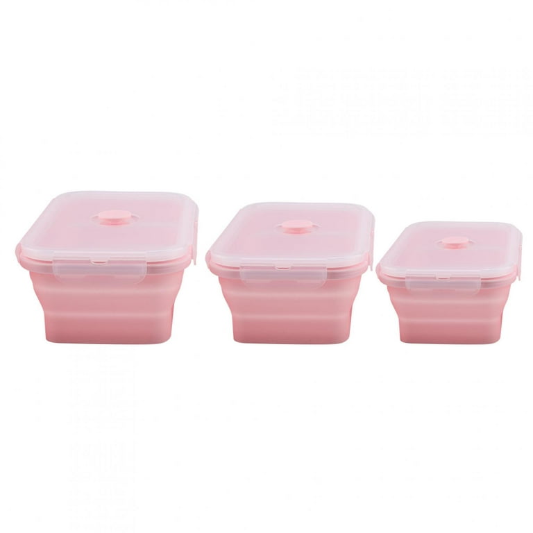 Silicone Lunch Box, Portable 500/800/1200mL Silicone Food