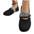 thumbnail image 4 of Miluxas Flats for Women Mary Jane Square Toe Ballet Flat Shoes Ankle Strap Dressy Comfortable Slip on formal Dress Flat Shoes Black 9.5(43), 4 of 9