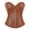 Brown, variant on mgoYE Corsets for Women Leather Corset Top Zipper Halloween Top Party|Red S