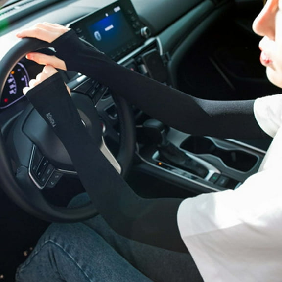 SDJMa Summer Men And Women Ice Silk Sleeves Sun Protection Sleeves Sports Sleeves