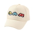 thumbnail image 4 of Krdevn Solid Kids Baseball Cap Cartoon Excavator Police Fire Truck Embroidery Adjustable Lightweight Sun Hat for Unisex Toddler Boys Girls Spring Summer Outdoor Casual Cap, 4 of 4