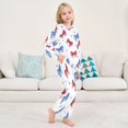 thumbnail image 6 of Fluffy Pajamas Set Fuzzy Winter Warm Pj Sets Pullover Tops and Long Pants Hand-drawn Bows X-Small, 6 of 8