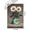 thumbnail image 5 of Farmhouse Sunflower Rustic Tin Sign For Modern Farmhouse Kitchen Dinning Room Flowers Painting Country Prints Chic Tin Sign Artwork For Bedroom Living Room Bathroom 5.5 x 8 In, 5 of 7