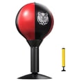 thumbnail image 4 of Saco de boxeo de escritorio con ventosa para escritorio, fitness, MMA y sparring negro rojo, 4 of 9
