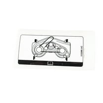 Cub Cadet Label Belt Route Lawn Mower Parts, 3.7 inch