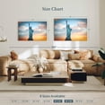 thumbnail image 4 of Elephant Stock Lady Liberty Monument Wall Art - Horizontal Canvas Wall Art - Living Room Wall Decor - Places Canvas - Blue And Orange Decor - 39" x 26", 4 of 8