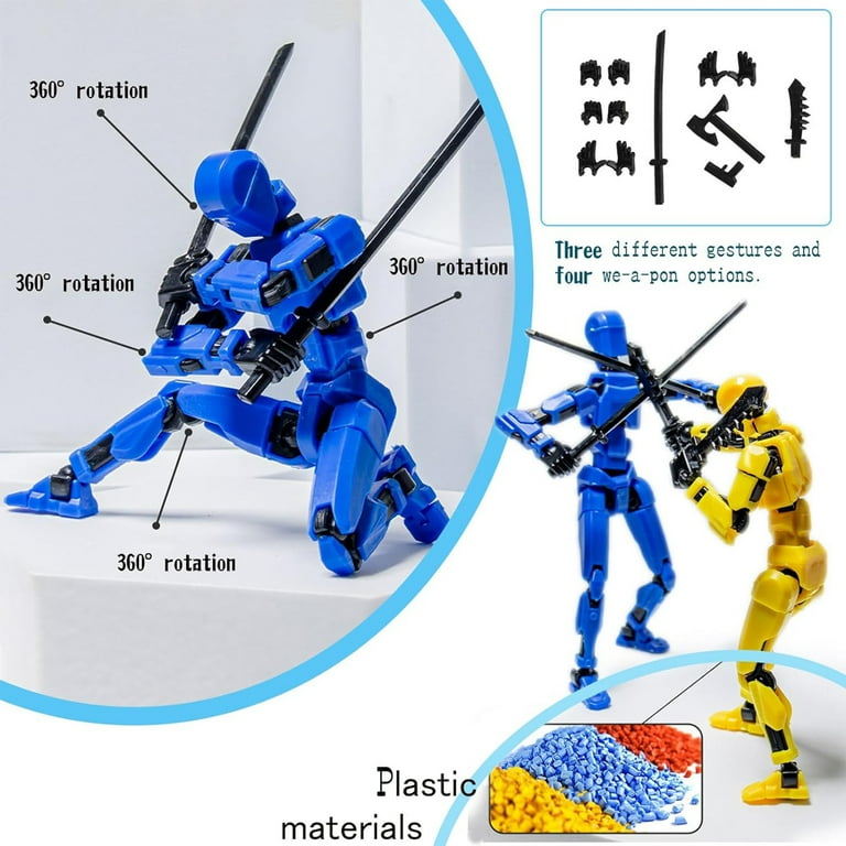 HYEASTR 3 PCS Titan 13 Action Figure, Finished Product Lucky 13