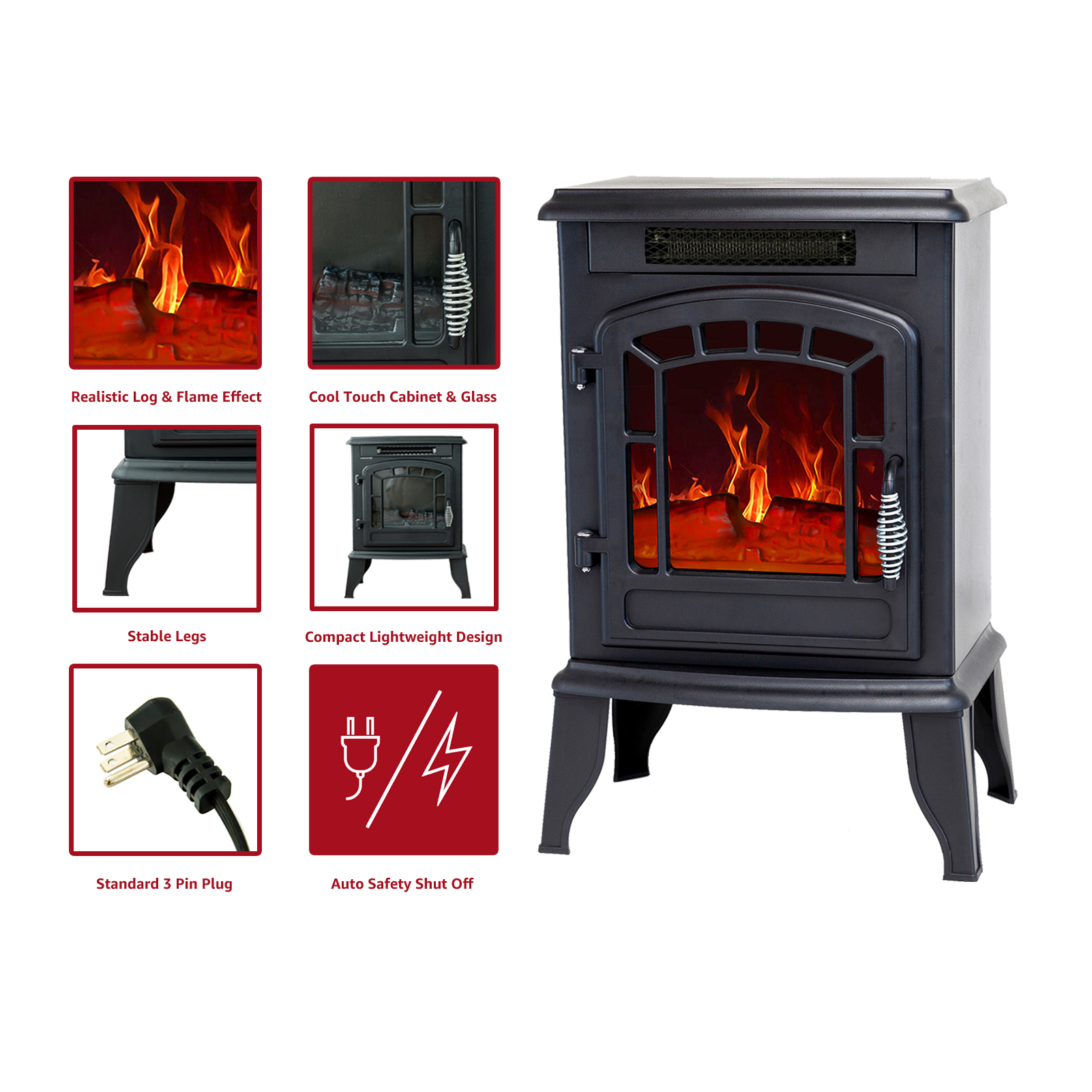 Freestanding　Heater,　Electric　Portable　Stove　23