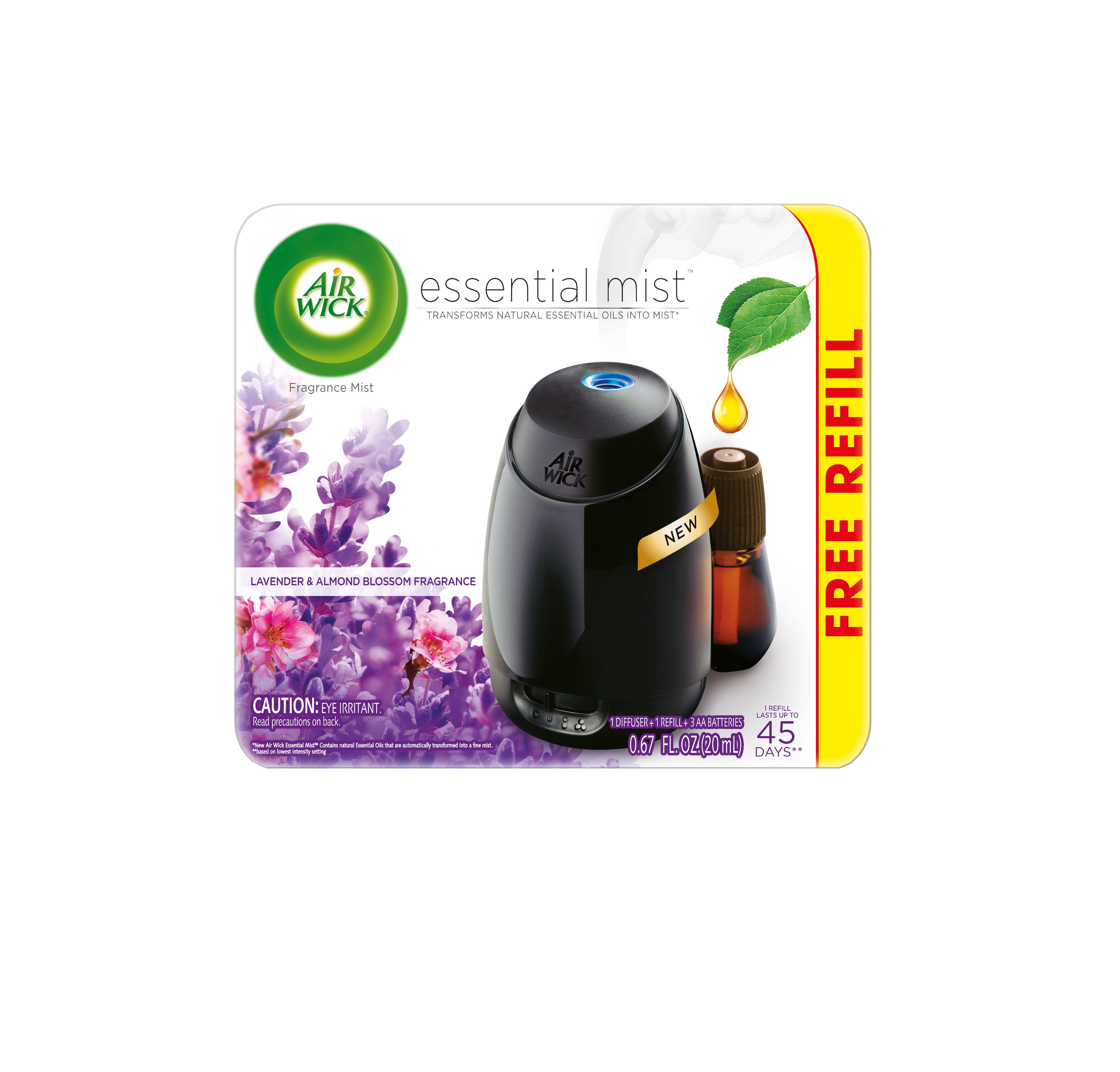 Air Wick Essential Mist Starter Kit (Diffuser + Refill), Lavender and